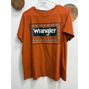Wrangler Rusty Orange Women's T-Shirt Size Large‎